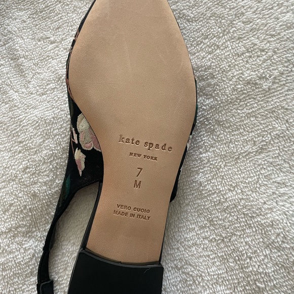 Kate Spade Barnie Embroidered Slingbacks - Picture 5 of 11